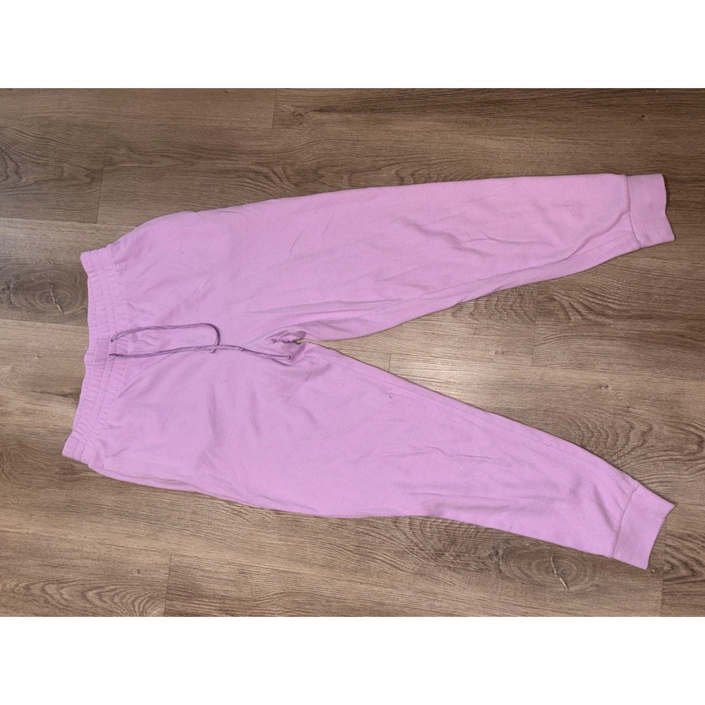 Victoria's Secret Lilac Purple Thermal Waffle Knit Jogger Lounge Pants Medium